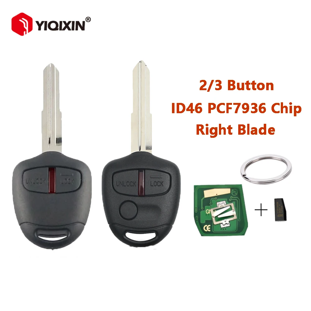 미쓰비시 아웃랜더 몬테로 파제로 트리톤 ASX 랜서 MIT8 2005 2006 2007 2008 2009 2010 PCF7936 ID46용 433Mhz 리모트 자동차 키