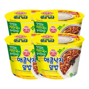 오뚜기컵밥 매콤낙지덮밥(즉석국) 285g 4개