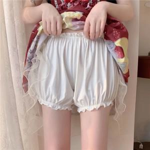 여성 레이스 프릴 블루머 반바지 페티팬츠 빅토리아 호박 바지 팬티 부티 반바지 로리타 드레스 안전 반바지 스커트 아래
