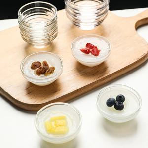 유리 케이크 볼 미니 유리 핀치 볼 다목적 세척 가능 재사용 가능 디저트 스낵 볼 파티용 투명 원형 디저트 볼