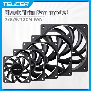 TEUCER 초박형 냉각 팬 60x60x10mm 12V 대용량 컴퓨터 케이스 팬 6/7/8/9/12CM 팬 PC 컴퓨터 CPU 시스템 방열판