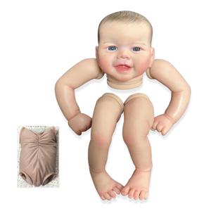 NPK 19 인치 다시 태어난 인형 키트 부드러운 비닐 현실적인 DIY 아기 인형 액세서리 실물 같은 장난감 피규어 만들기