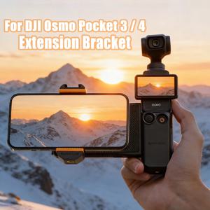 DJI 오즈모 포켓 3 폰 확장 홀더, DJI 포켓 3/4 핸들 어댑터 카메라 액세서리용 핸드헬드 브래킷