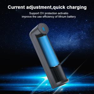 배터리 충전기 1 슬롯 18650 USB 범용 스마트 빠른 배터리 충전식 리튬 배터리 충전기 14500 16650 14650 18500