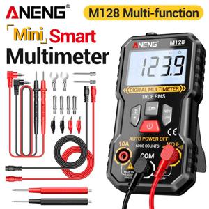 다기능 미니 멀티미터 ANENG M128 6000 카운트 AC/DC 전압 전류 저항 커패시터 NCV 전압 유도 테스터 도구
