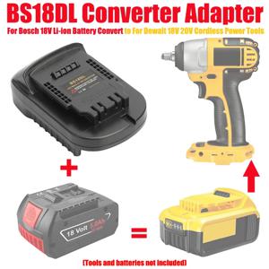 보쉬 18V 리튬 이온 배터리용 ALASICKA 배터리 어댑터 변환기 BS18DL은 DeWalt 18/20V 리튬 이온 배터리 DCB200 DCB204로 변환됩니다.