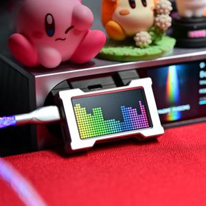 HMLAB ZNEO 게이밍 USB 허브 - 2-3포트, 8K Hz 속도, 독립 전원 및 내장 스크린, 스타일리시한 게이밍 데스크 필수품 - HEMU