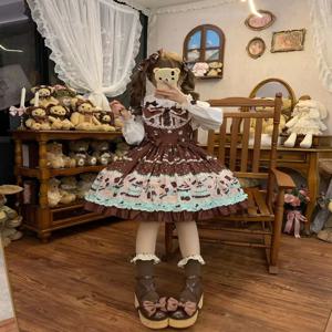 오리지널 스윗 프린세스 스타일 로리타 드레스 (피나포어 포함) 귀여운 민트 컬러 여성용 사전예약 상품 (스탠다드 에디션) 풀씬 활용 가능