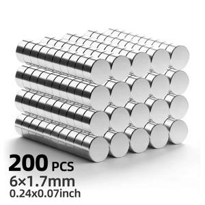 6x2mm 초강력 자석 영구 자석 이만네스 원형 강력 자석 냉장고 자석