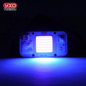 220V 50W 고출력 UV LED 395nm 보라색 자외선 전구 램프 칩 라이트 비드 다이오드 프린터 경화용 형광체 조명