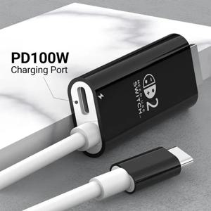 닌텐도 스위치 2용 도킹 스테이션, 4K 60Hz TYPE-C 허브(HDMI 및 USB-C 3.0 PD100W 충전 기능 포함), 스위치 2/스위치/OLED에 완벽하게 호환