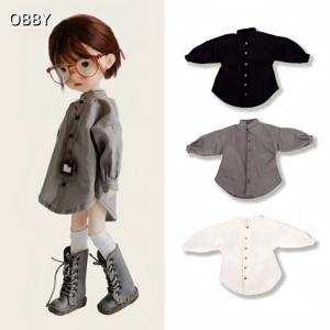 OB22/24 인형용 수제 루즈핏 오버사이즈 셔츠 아존 1/6 BJD 브라이스 인형 의상 옷