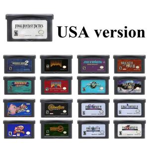 GBA 게임 카트리지 파이널 판타지 어드밴스 워즈 메트로이드 커비 골든 선 드룸 브레스 오브 파이어 GBA SP 게임 컬렉션 선물용