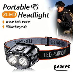 강력한 LED 헤드램프 IPX4 방수 비상용 헤드 플래시라이트 350LM XPE LED 헤드램프 (야외 낚시 캠핑 하이킹용)