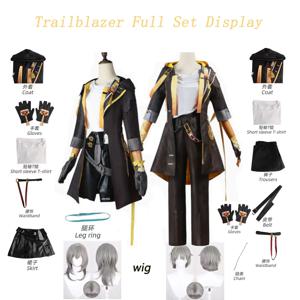 Honkai Star Rail Trailblazer Stelle Caelus 코스프레 풀 세트 디스플레이, 할로윈 코믹 콘을 위한 게임 캐릭터 유니폼 의상