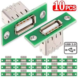 1/10Pcs 패널 장착 수리 충전 인터페이스 USB(고정 보드 커넥터 포함) 수리 USB 2.0 충전 인터페이스 소켓 포트