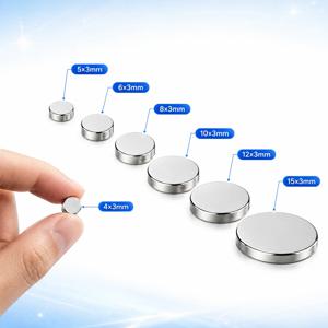 20/50/100 Pcs 슈퍼 강력한 원형 자석 4x3,5x3,6x3,8x3,10x3,12x3,15x3mm 냉장고, DIY, 건축, 공예용 강력한 디스크 자석