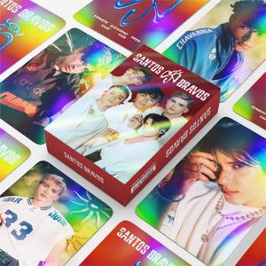 124개/세트 산토스 브라보스 미니 앨범 산토스브라보스 보이 로모 스타 포토카드 포토 로모 카드 팬 컬렉션 인쇄 카드