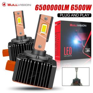 불비전 D1S D3S LED 헤드라이트 HID D2S D4S D5S D8 터보 LED 6500000LM 6500W 양면 CSP 칩 6500K 플러그 앤 플레이 자동차 램프 크세논
