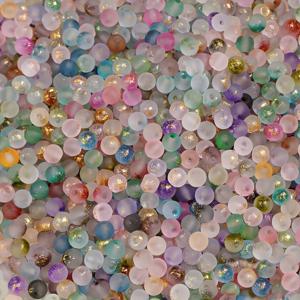 6mm 220개의 반투명 그라데이션 스팟 라운드 비즈는 DIY 쥬얼리 재료로 팔찌 목걸이를 만들 수 있습니다.
