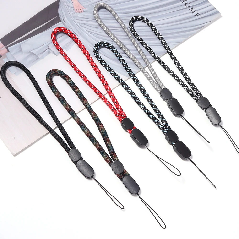 5pcs 유니버설 손목 끈 조정 가능한 손목 스트랩 안티-분실 전화 끈 전화 USB 카메라 키 전화 액세서리
