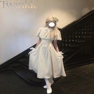 세이소케이 롱 드레스, 여성용, 여름용, 케이프 스타일, 짧은 소매, 레이스 패치워크, 슬림핏, 코스프레 의상, 카스가노 소라, 일본 스타일, 플러스 사이즈, S-4XL.