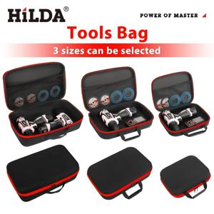 HILDA 대용량 도구 가방 빨간색 가장자리 도구로 사용 가능한 3 가지 크기 방수 도구 가방 전기 하드웨어 도구 가방