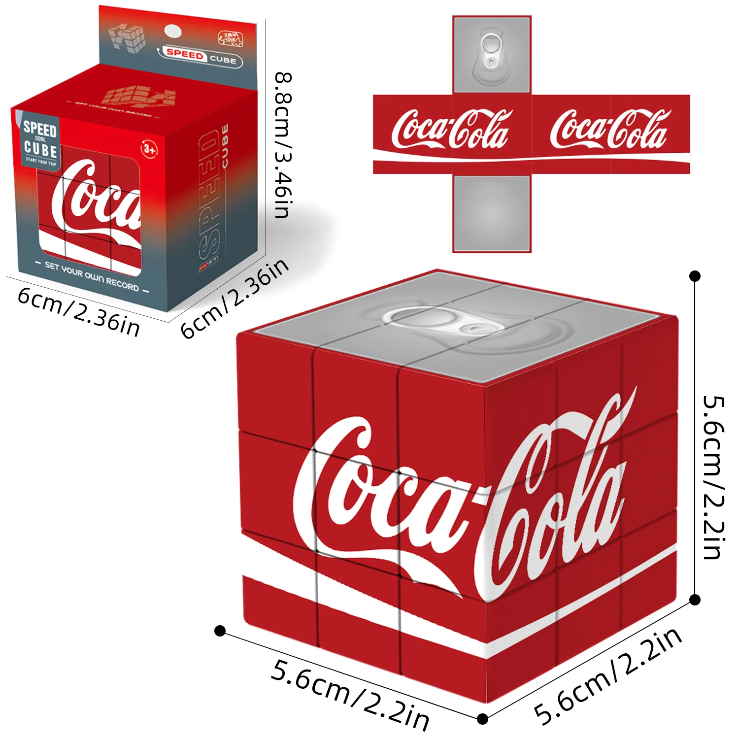 3x3 큐브, 음료 큐브 3x3 퍼즐, 3x3x3 큐브, 매직 큐브, 3D 퍼즐, 교육용 장난감, 명절 선물