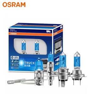 OSRAM 트럭 X 24V H1 H3 H4 H7 4000K 고출력 100W 밝은 흰색 자동차 할로겐 램프, 자동 헤드 라이트 안개 전구 (쌍)