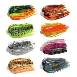 5 개/몫 88 가닥 64mm 실리콘 스커트 탄성 구멍 우산 스커트 낚시 액세서리 Buzzbaits Spinner Buzz Bait