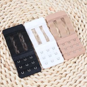 3 PCS 여성 3 행 3 버클 브래지어 확장 스트랩 익스텐더 탄성 후크 클립 조절 벨트 버클 브래지어 액세서리
