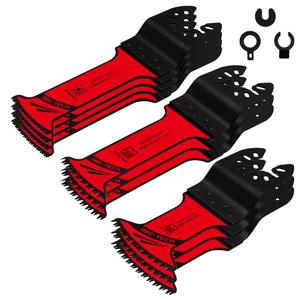 아크 테크 바이메탈 및 일본 톱니 진동 톱날, 목재, 플라스틱, 못, 금속용 멀티툴 블레이드, 정밀 절단, 3 개, 10 개, 12 개
