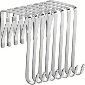 8PCS 문 후크 위에 욕실에 대 한 문 걸이 후크 주방 수건 모자 교수형 주최자 다목적 후크