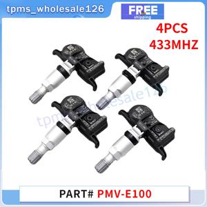 Toyota Avalon Camry 4Runner Corolla 433MHZ TPMS 42607-02100 42607-02090 용 4PCS 타이어 압력 모니터링 시스템 센서 PMV-E100
