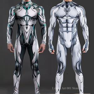 CyberPunk Machinery Jumpsuit 멋진 3D 근육 로봇 코스프레 바디 슈트 Steampunk 의상 할로윈 파티 쇼 남성 여성 Zentai Suit
