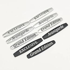 2pcs 3D 금속 로고 Avantgarde 독점 스티커 그랜드 에디션 엠블럼 자동차 펜더 배지 메르세데스 벤츠 AMG 자동차 액세서리
