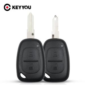 KEYYOU 1PCS Renault Traffic Master Vivaro Movano Kangoo 교체 용 2 버튼 스마트 원격 자동차 키 VAC102 NE72 블레이드 쉘