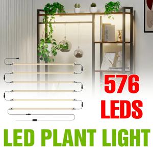 12헤드 LED 식물 성장등 스트립 풀 스펙트럼 재배 램프 30/50CM 실내 화분 식물 재배박스 보조 조명 EU 플러그