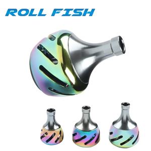 ROLLFISH 1PC 낚시 릴 핸들 금속 손잡이 릴 로커 암 그립 인체 공학적 디자인 DIY 수정 낚시 장비 태클