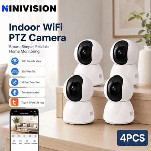5MP 투야 360 °   스마트라이프 홈 보안 WIFI PTZ 카메라 미니 PTZ 5MP 5메가픽셀 자동 추적 야간 투시 베이비 모니터