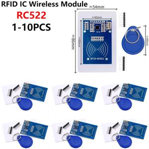 XCW MFRC-522 RC-522 RC522 안테나 RFID IC 무선 모듈 아두이노용 IC 키 SPI 라이터 리더 IC 카드 근접 모듈 1-10개
