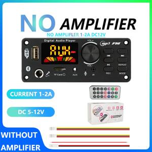 DC 12V 블루투스 5.0 MP3 WMA WAV APE 디코더 보드 핸즈프리 차량용 오디오 마이크 USB TF FM 라디오 Mp3 음악 플레이어 스피커