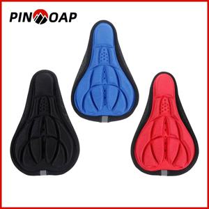 PINMOAP 1PC 자전거 시트 쿠션 커버 3D 부드럽고 편안한 쿠션 충격 흡수 및 통기성 라이딩 액세서리
