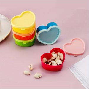 5PCS 미니 도시락 양념 보관함 뚜껑 포함 재사용 가능 샐러드 드레싱 잼 용기 휴대용 견과류 스낵 주방 보관함