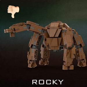 227PCS MOC 프로젝트 헤일 메리 록키 외계인 빌딩 블록, SF 영화 피규어, 성인 팬들을 위한 수집용 전시 장난감
