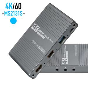 새로운 MS2131S 4K/60Hz HDTV-USB 3.0 비디오 캡처 카드 전문가용 4K@60 루프 아웃 비디오 레코더 그래버(OBS PS4 게임 라이브용)