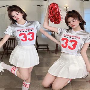 K팝 걸그룹 공연 의상 월드컵 축구 미녀 치어리딩 재즈 댄스 의상 건강한 소재 무대 공연 의상