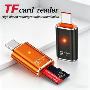 SD TF Card Reader Type C Card Reader Adapter USB-C Memory Card Adapter Data Transfer Supports up to 2TB