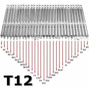 새로운 T12‑I BC2 BC3 ILS J02 JL02 D24 납땜 팁은 Hakko FX951 오토바이 수리 예비 교체 도구와 호환됩니다.