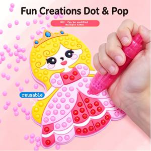수제 세트 비즈 펜 DIY 소녀 장난감 창의적인 볼펜 그림 공주 무지개 크리스마스 패턴 소녀 선물 어린이용 장난감